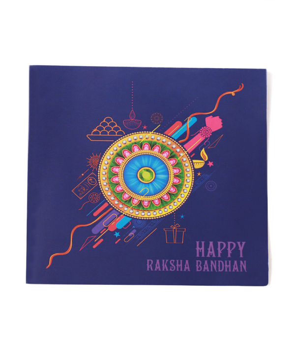 YouBella Rakhi and Greeting Card Combo for Brother, Rakhi Gift for Brother/Bhaiyya/Bhai